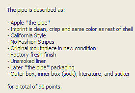90 points description