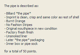 50 points description