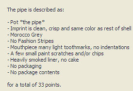 33 points description