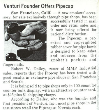 Venturi Founder Offers Pipecap