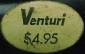 Venturi price sticker